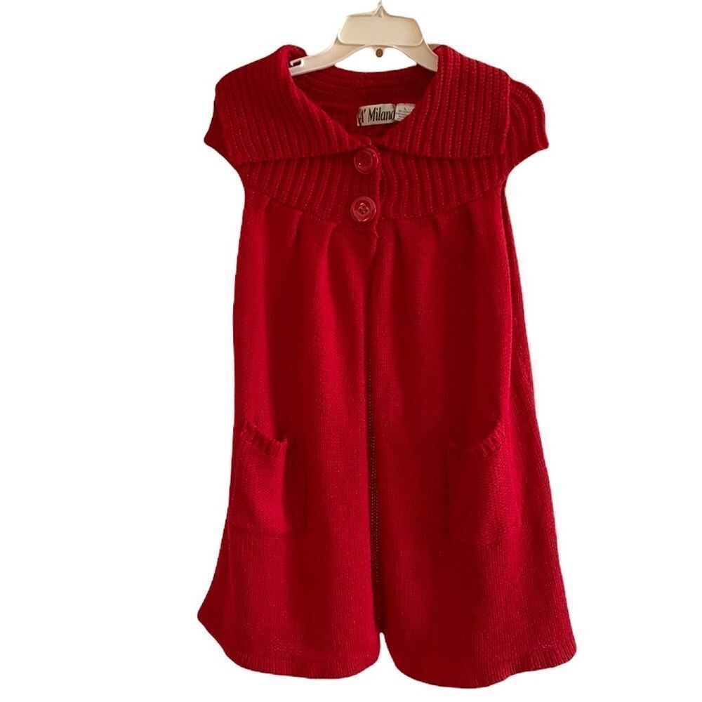 A’ MILANO Large Red Sweater Vest